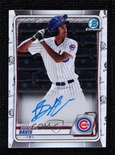 2020 Bowman Chrome Prospects Auto Brennen Davis #CPA-BD Auto r1i