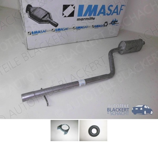 Imasaf Auspuff MSD Mitteltopf für Fiat Fiorino Kasten + Pick Up 65 1.7 TD-image