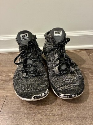 Nike Flyknit Chukka Black White Lightweight Breathable Mid Top