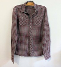 Chemise bordeaux carreaux coton regular T36 Quechua (4511022)