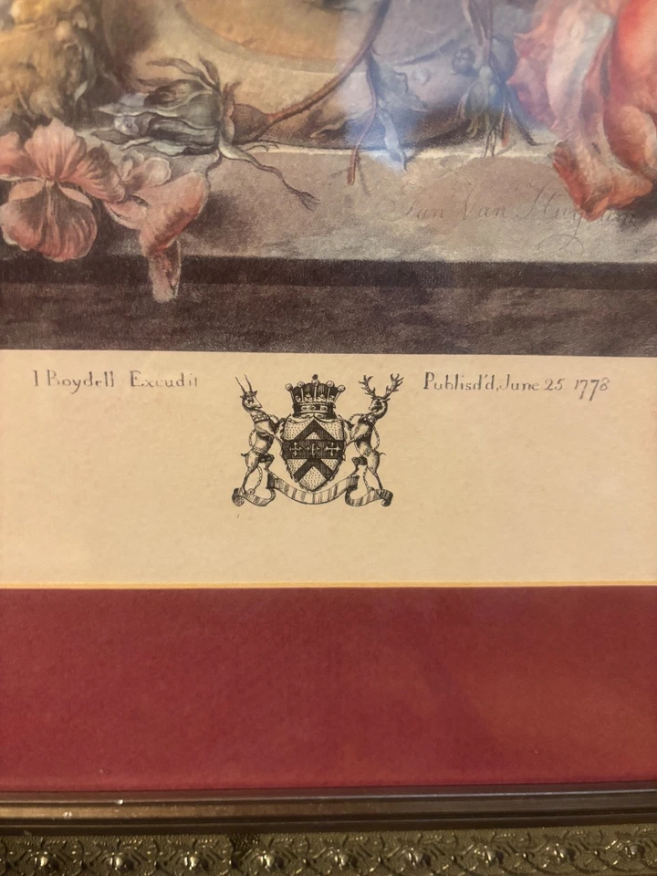 Jan Van Huysum  “A Flower Piece” Framed Matted Still Life - Image 3 of 4