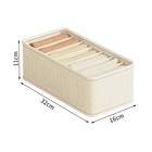 Foldable Closet Drawer Organizer Set for Socks Underwear Clothes Storage Boxes