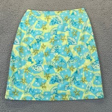 VTG Lilly Pulitzer Skirt 2 Beachy Coastal Floral White Label Resortwear Cruise