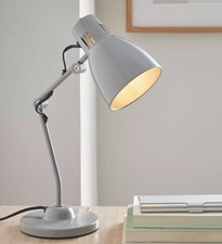 John Lewis Schreibtischlampe ANYDAY TONY grau Metall flexibel OPEN BOX - LEICHTE BESCHÄDIGUNG