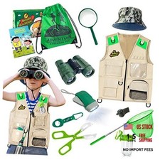 Outdoor Explorer Kit Bug Catcher Kit with Vest, Outdoor Toy Gift for 3 4 5