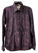 Ted Baker London Endurance Slim Fit Purple Button Down Shirt Sz M 15.5
