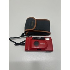 Vivitar PS1:2:3 35mm Point  Shoot Camera Red, Focus Free, Built in Flash, DX