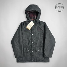Barbour Beaufort Wachsjacke mit Kapuze Jungen...