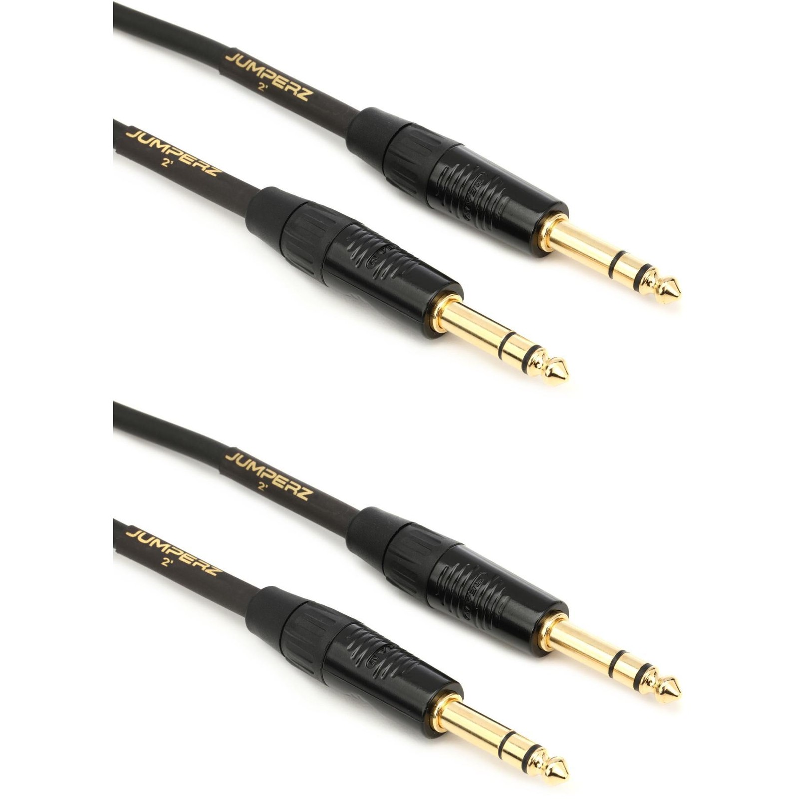 Кабель JUMPERZ JG2TRS-2 Gold TRS Cable - 2 фута 2 упаковки 10290₽
