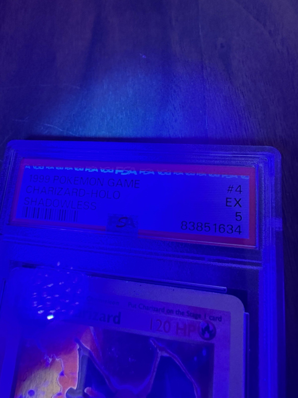 Pokémon TCG Holo Charizard Base Set Shadowless, PSA 5, Clean Copy English view 20