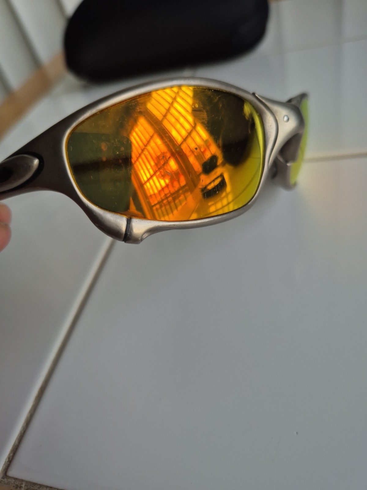 Vintage Oakley Juliet Titanium Gold X 2nd Generation Sunglasses Read Description image 4
