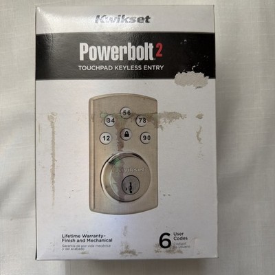 Kwikset Powerbolt 2 Touchpad Keyless Entry Satin Nickel - 99070-101 - Open Box