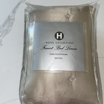 HOTEL COLLECTION Finest Bed Linen Gold-Tone (1) Euro Sham-brand New