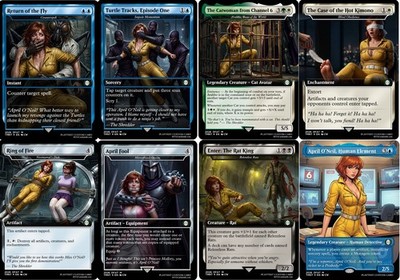 April O'Neil TMNT 1987 Secret Episodes MTG Proxy Card Lot / PLAYTEST CUSTOM
