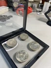 Set Of Four Different Half Dollar Design All Delver In A Nice Display Case