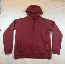 Lululemon City Sweat Pullover Hoodie Mens Large Sweatshirt "Mulled Wine" Red