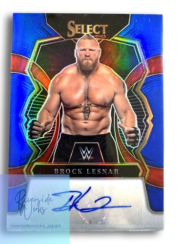 Brock Lesnar #SG-BLS 2023 Panini Select WWE Signatures card