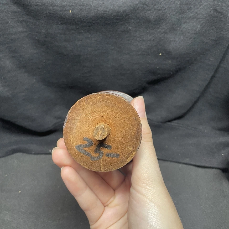 ACABADO DE MADERA - hermoso remate con llama de caoba del siglo XIX rescatado de un pi Foto 4 de 4