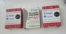 Namiki Ink Parallel Calligraphy Mixable Colour fountain Pen cartridge pilot 3x12