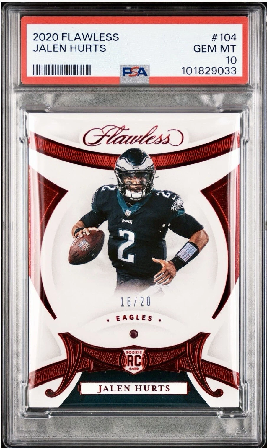Jalen Hurts Panini Flawless #104 Base