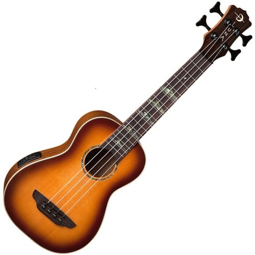 Luna High Tide Spruce Top Acoustic Bass Ukulele Satin Sunburst Finish + Gig Bag - Picture 3 of 3