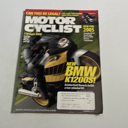 2004 October Motor Cyclist Magazine, New BMW K1200S (CP271) - Imagen 1 de 3