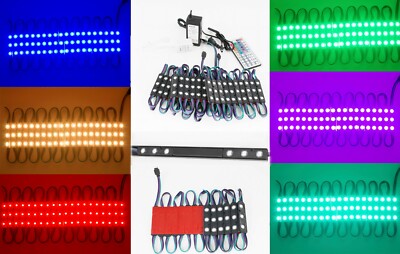 LEDUPDATES STOREFRONT LED LIGHT COLOR CHANGE RGB include TRACK & UL POWER SUPPLY