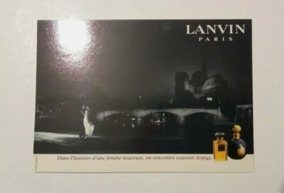 Werbekarte Lanvins Paris Parfums 