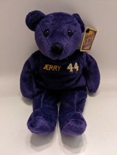 Vintage Jerry West 44 Salvinos B-Ball Bammers Purple Beanie Bear