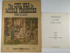 "Civil War in Middle Tennessee" 2 Ed Huddleson Nashville Banner 1963 + Bonus