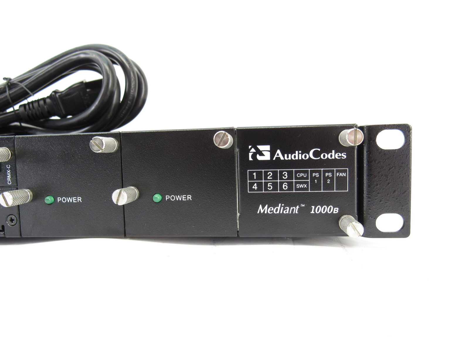 AudioCodes Mediant 1000B M1KB2AC Modular Gateway W/ 1x PSU 1x M1KVM