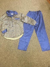 It's About Time Mens Sleepwear Night Wear Pajamas Small Blue