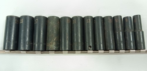 SK Tools 12 pcs 8mm to 19mm 3/8" Drive 6 Point Deep Impact Socket Set (38931-1) - Picture 8 of 13