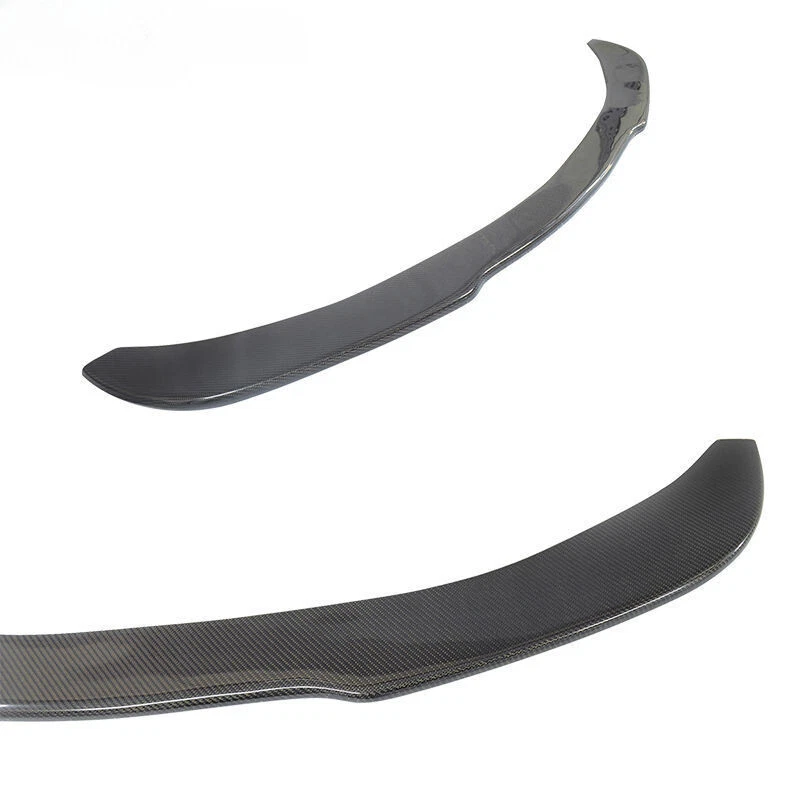 Carbon Fiber Fits 07-11 BMW 1 Series M E87 H Style Front Bumper Lip Spoiler - Image 3 of 4