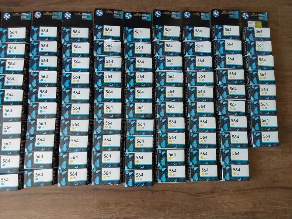 Cartuchos de tinta 175 HP cian magenta amarillo negro 564 920 57 caducados OEM envío gratuito Foto 4 de 4