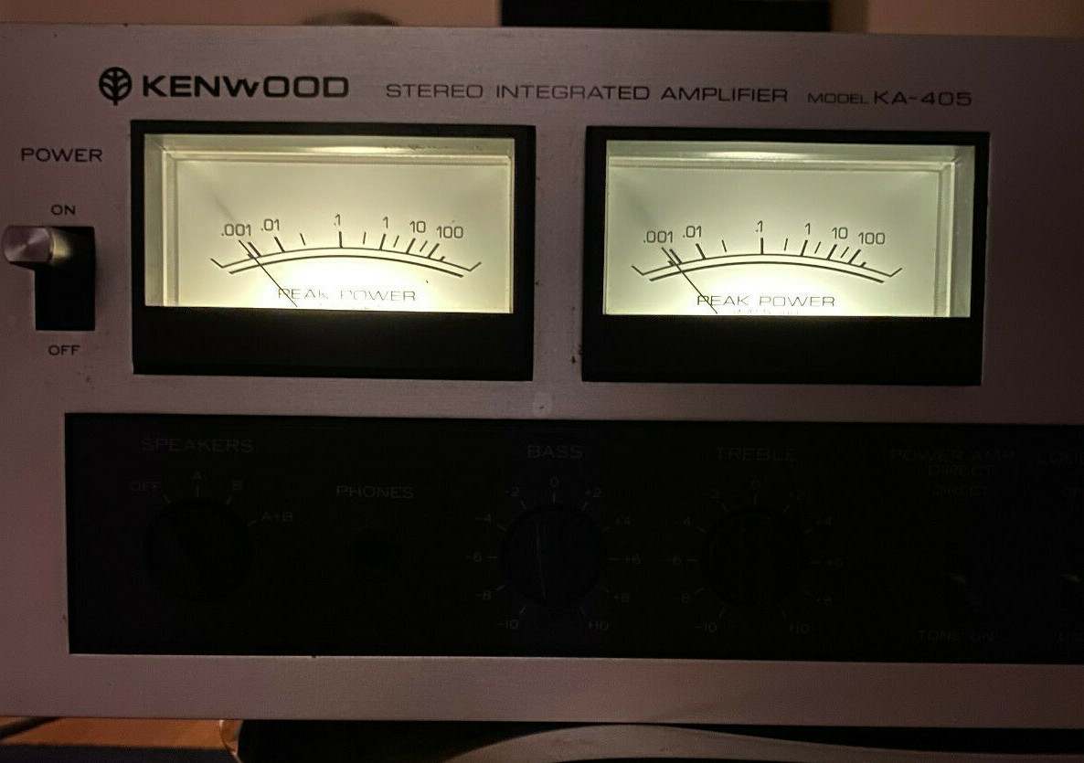 Kenwood KA-405 Vintage Amplifier Vumeters Amplificatore