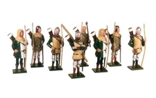COJF-3356A - English Archers (Set MS2) 8 Figures - Tradition - 54mm Metal