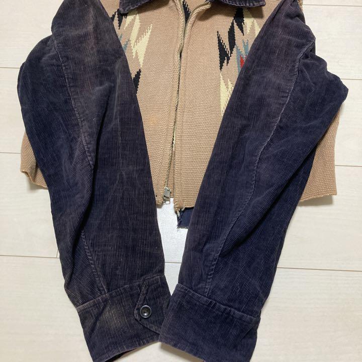 Vintage 1930-40's Chimayo Blanket Sports Jacket Size M Beige Vintage 1930-40's Chimayo Blanket Sports Jacket Size M Beige
