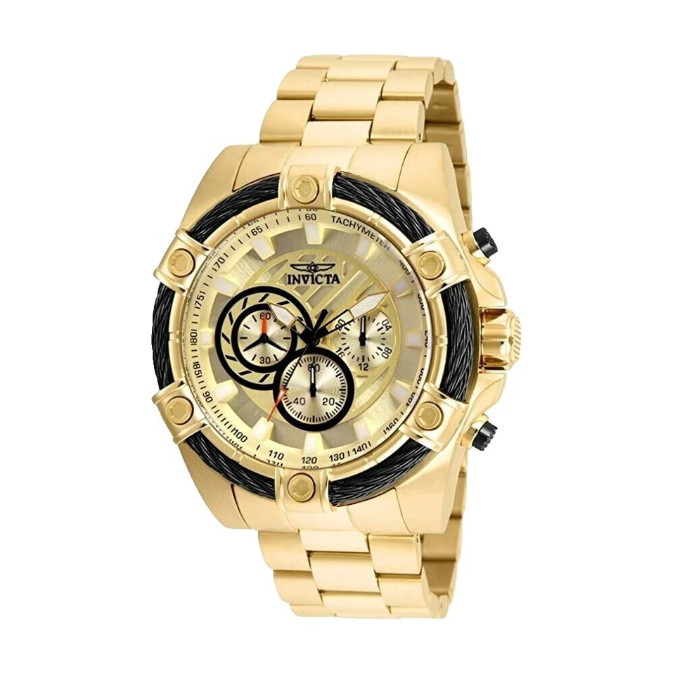 Relojes de pulsera banda chapado en oro Invicta Bolt