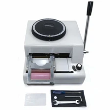 HTTMT ET-WORK001-RAW 72-Character Manual Stamping/Card Embosser Machine
