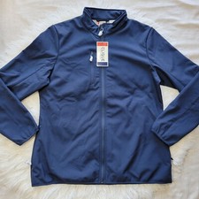 Clique Womens Size Xl Fleece Lined Jacket Full Zip Dark Blue