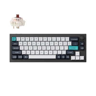 Keychron Q2 Max Mechanische Tastatur, QWERTY US, Gateron Jupiter Brown Q2M-M3