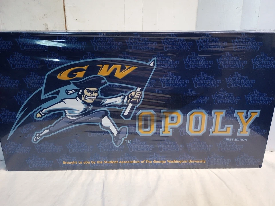 GW-OPOLY George Washington U  Monopoly Game 1st Edition New in Plastic  - Image 2 of 2