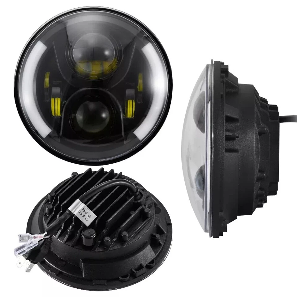 Faro LED Hi-Lo para motocicleta de 7 pulgadas para Honda Shadow Spirit 1100 750 CB550 Foto 3 de 4