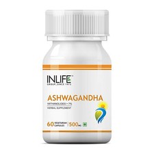 INLIFE Ashwagandha Extract Withania Somnifera Supplement 60 CAPS FREE SHIPPING
