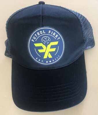 Futbol First - Est. MMXIII -  Navy Color Baseball Hat Beechfield Snapback Cap