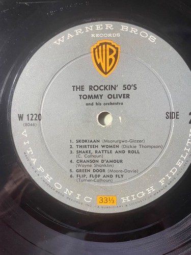 Tommy Oliver And His Orchestra - The Rockin' 50s LP Vinyl 1958 Rock & Jazz VG - Picture 5 of 6