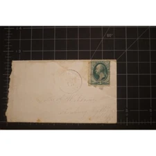 Haverhill MA Grid Fancy cancel to Newbury Byfield 3c Washington on cover