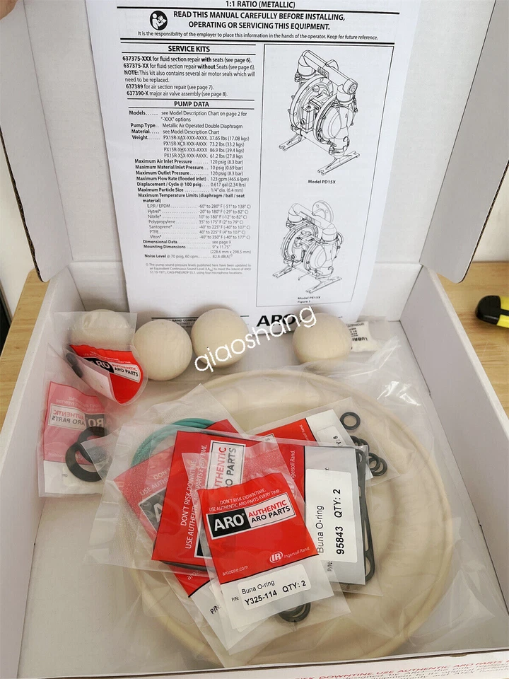 1PC New In Box 637375-AA ARO Pumps Repair Kit 637375AA Fast Ship FedEx or DHL - Image 2 of 4