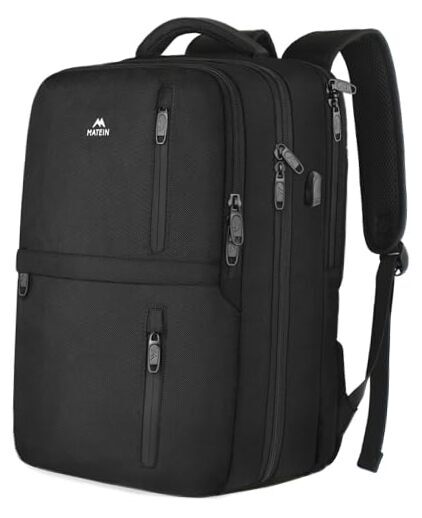 Carry on Backpack, Extra Large 40L Flight Approved Travel Laptop X-Large Black